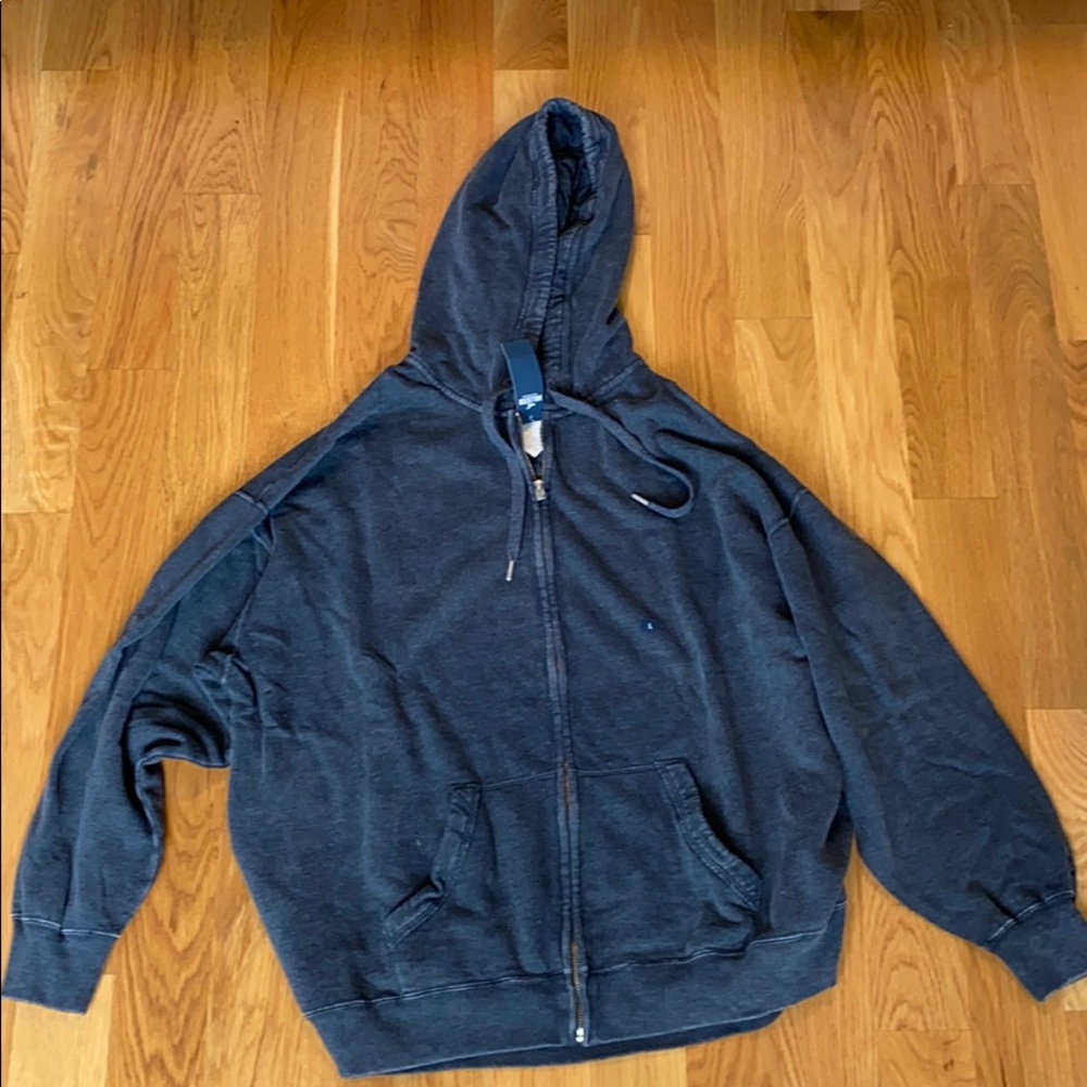 Hollister Navy Blue oversized sweatshirt